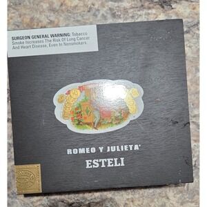 Romeo Y Julieta Esteli Black Cigar Box Craft Wooden Box